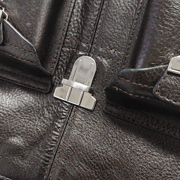 Calfskin Shoulder Bag Brown