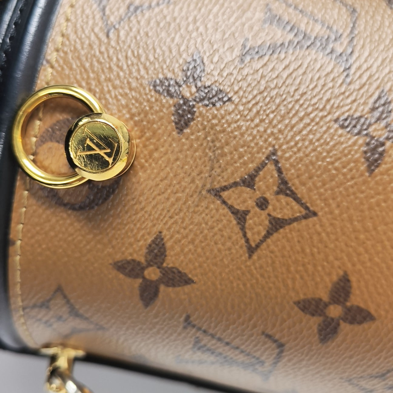 CANNES PM Monogram Coated Canvas Brown