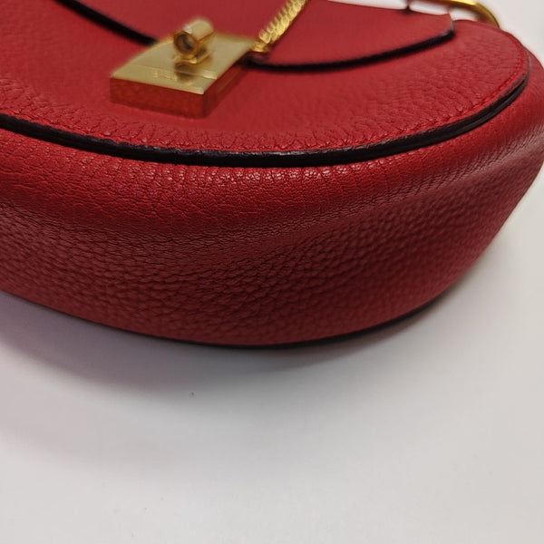 Drew Mini Calfskin Red
