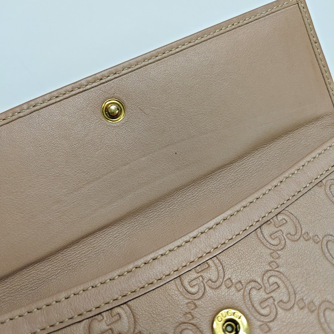 Monogram Calfskin Wallet Pink