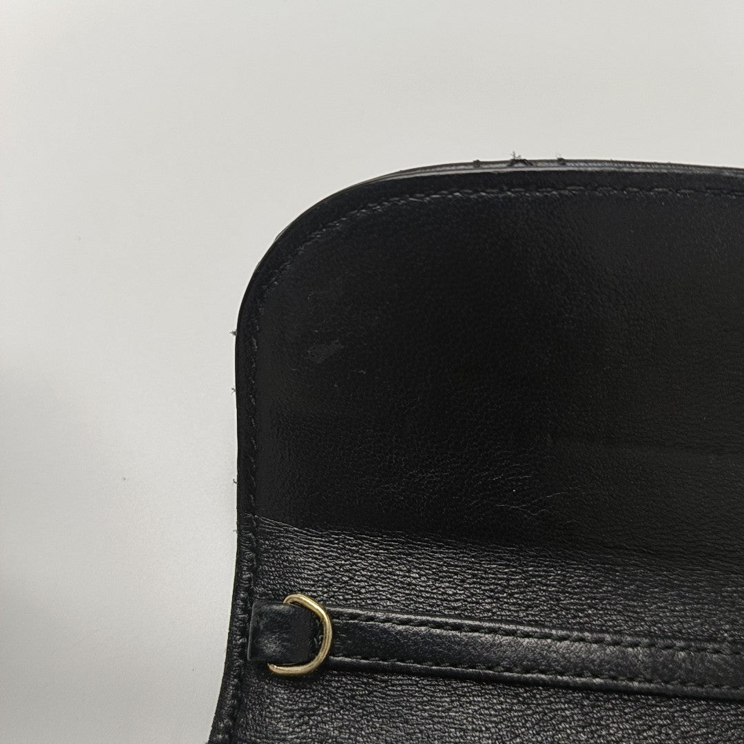 Cartera Miss Dior de piel de becerro acolchada negra