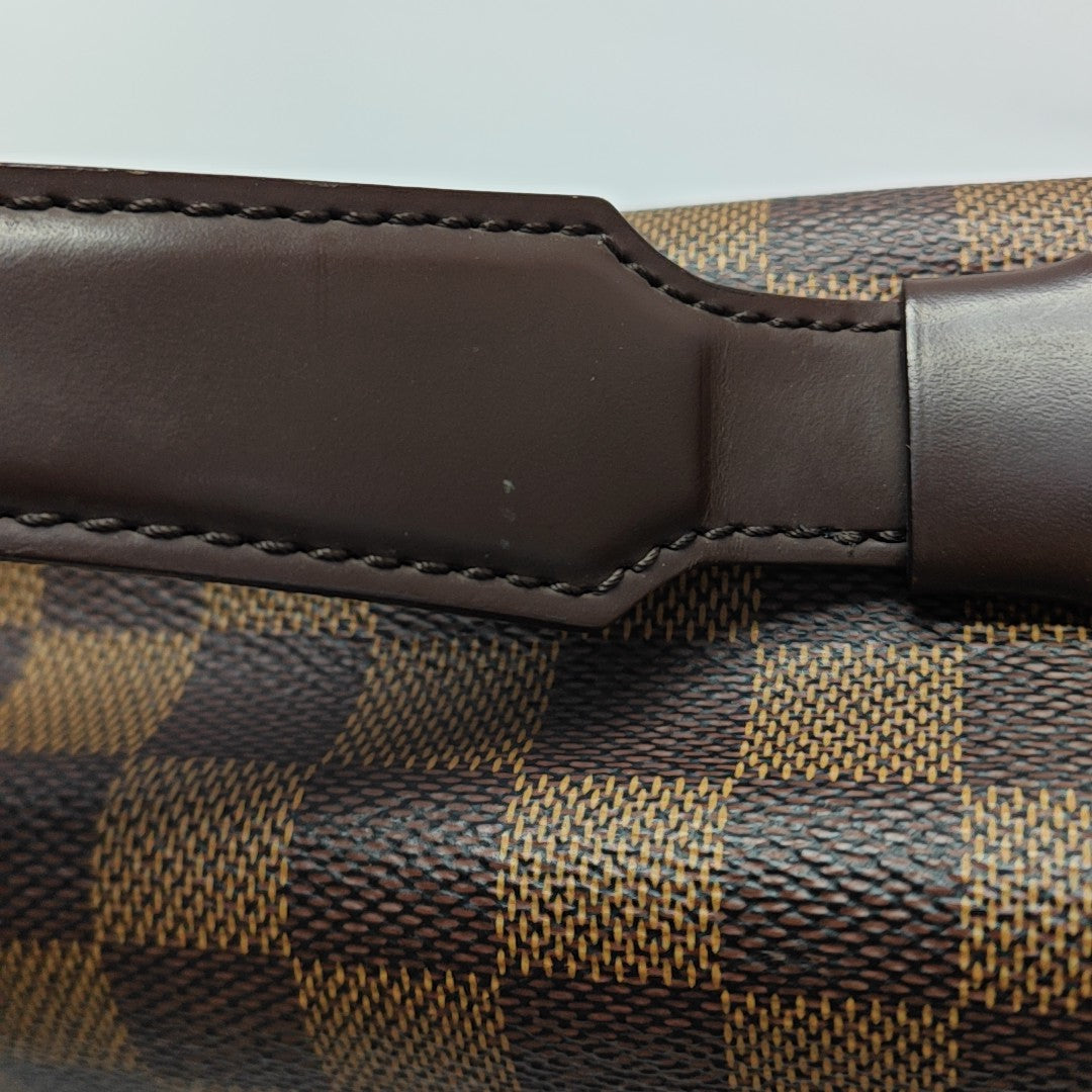 BROADWAY Damier Ebene Coated Canvas Brown