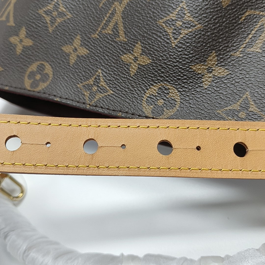 ALL IN BB Monogram Coated Canvas Brown