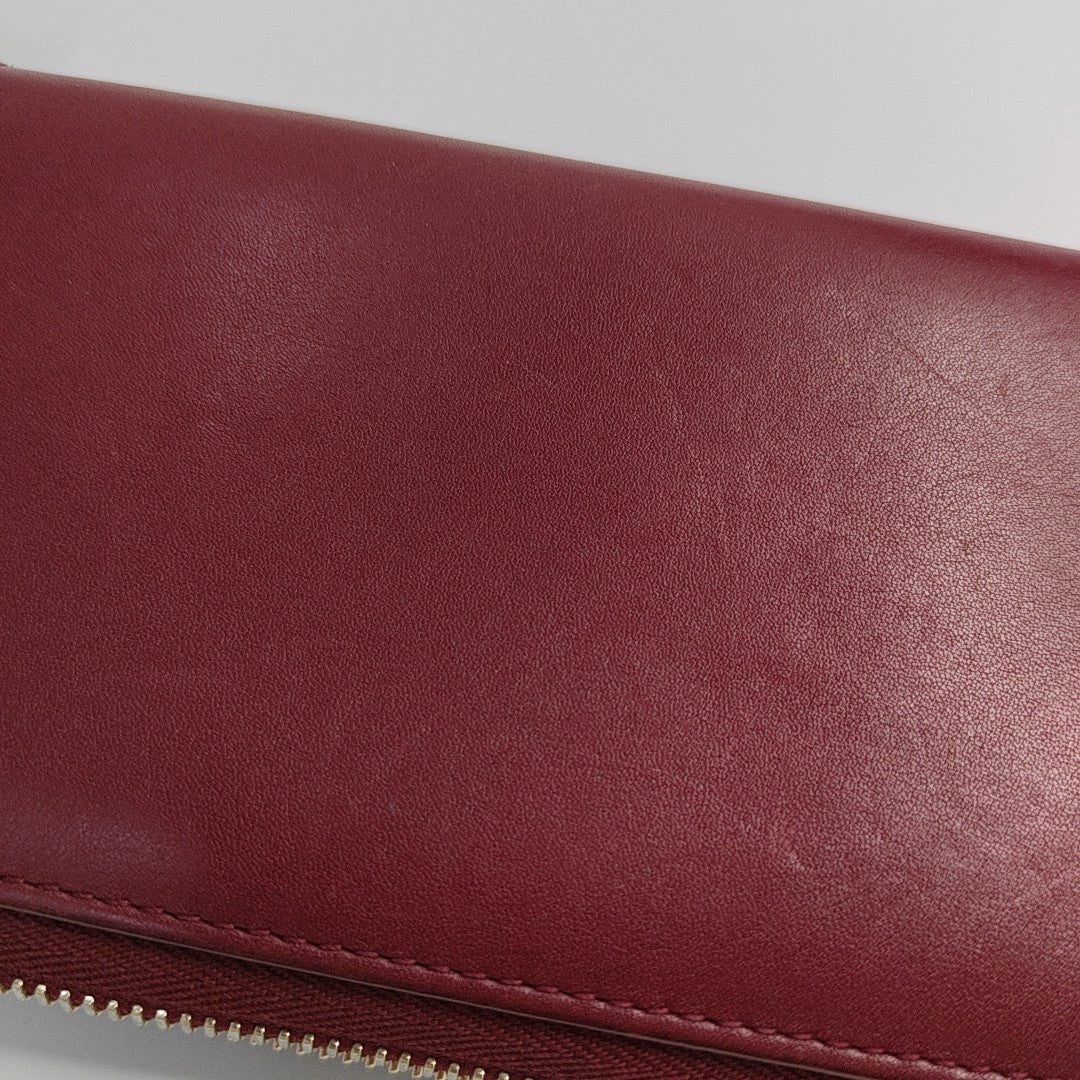 Monogram Calfskin Wallet Red