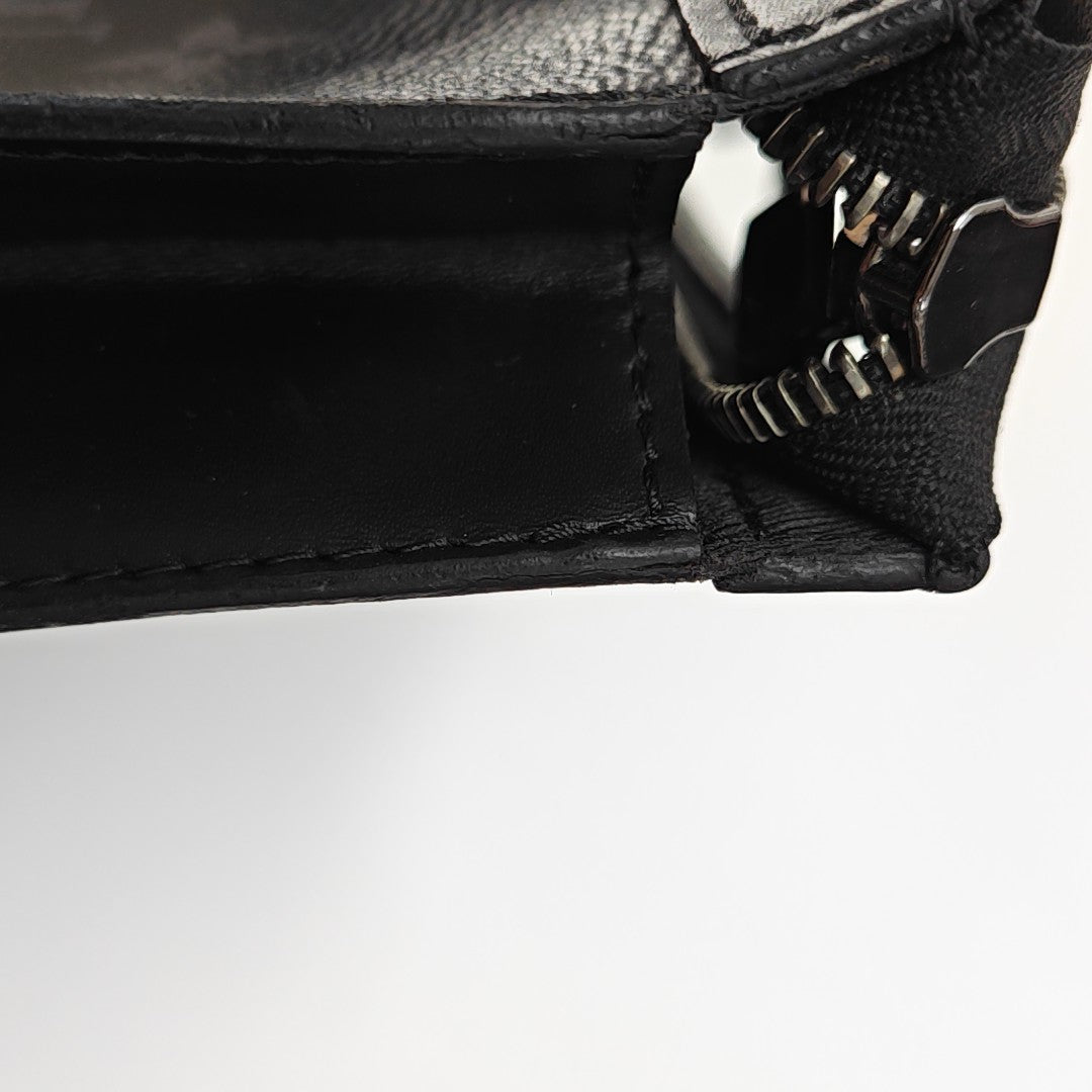 Pochette Voyag MM Monogram Coated Canvas Black