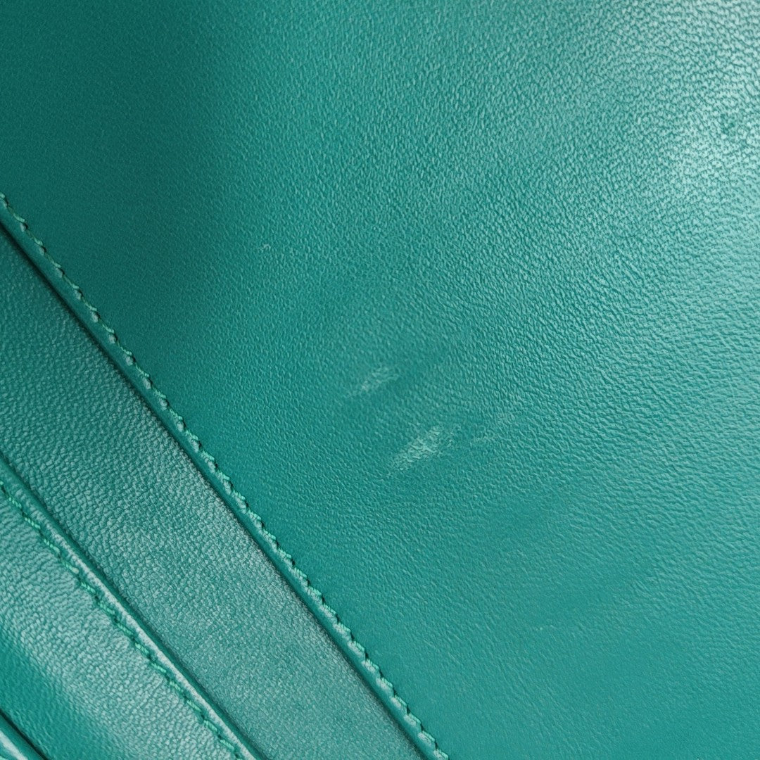 Lambskin Wallet Green