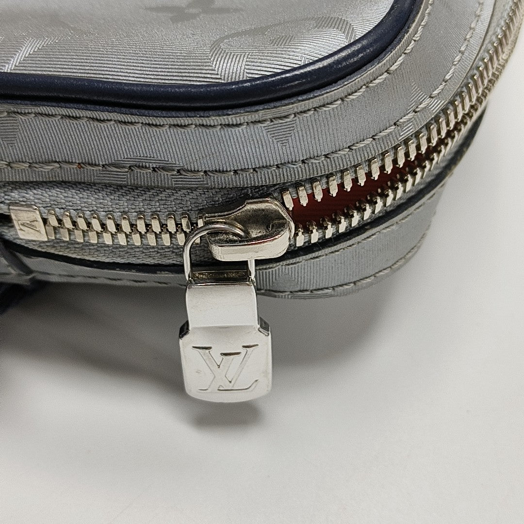 ALPHA Monogram Coated Canvas Silver