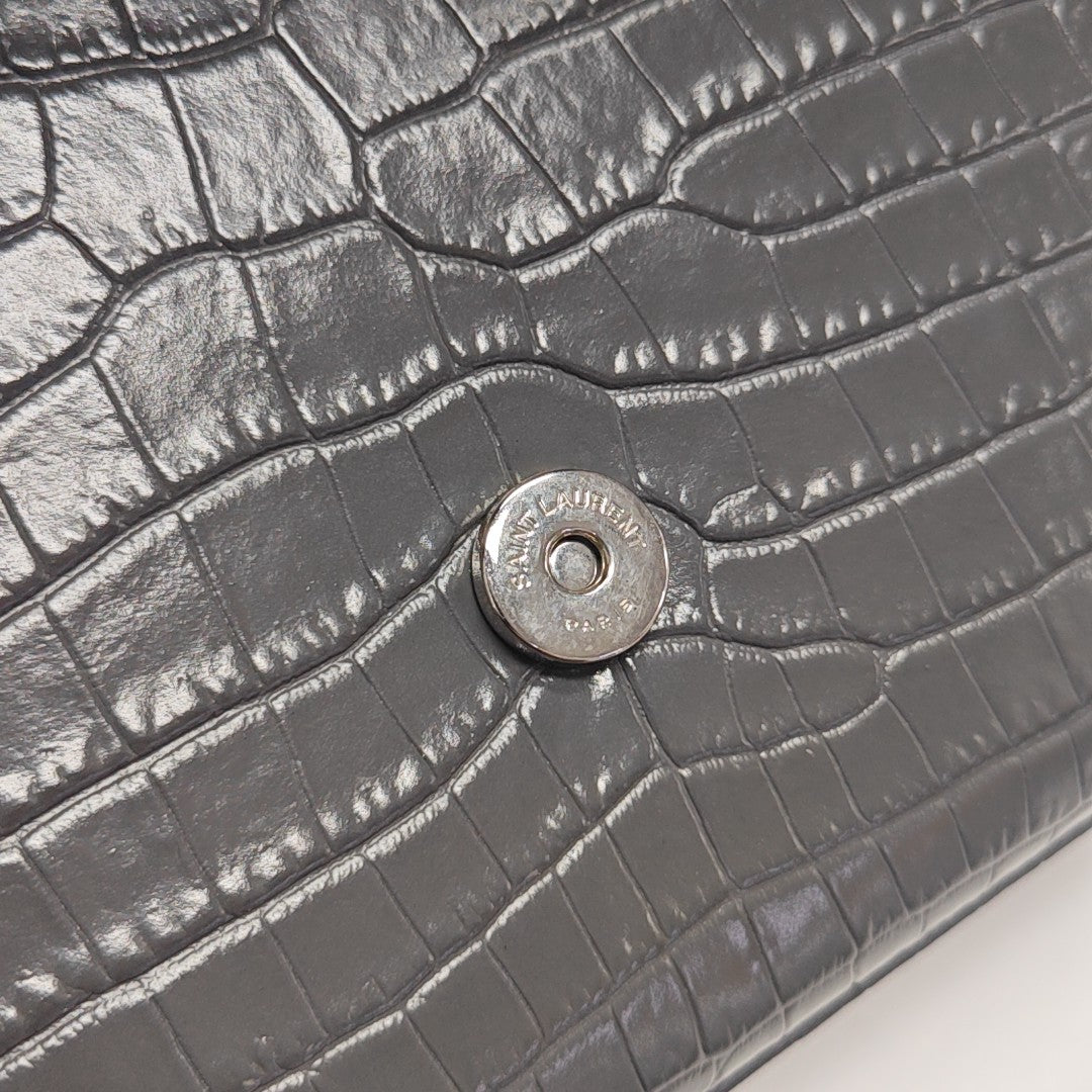 KATE Small Calfskin Gray