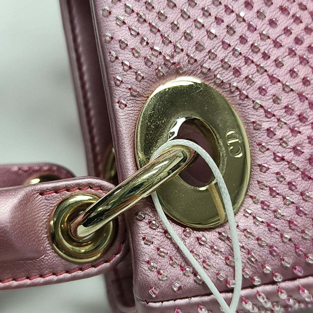 Lady Dior Mini Lambskin Pink