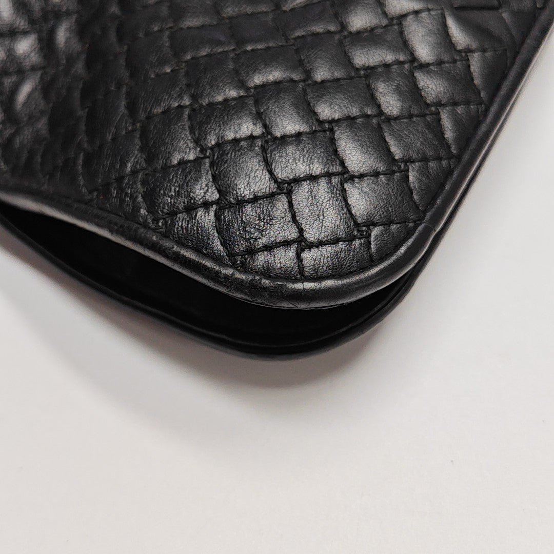 Calfskin Top Handle Bag Black