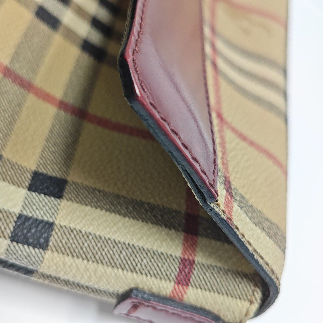 Coated Canvas Shoulder Bag Beige