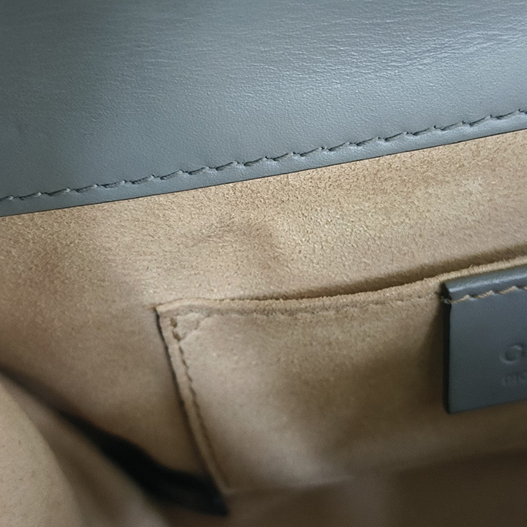 Padlock Small Monogram Calfskin Gray
