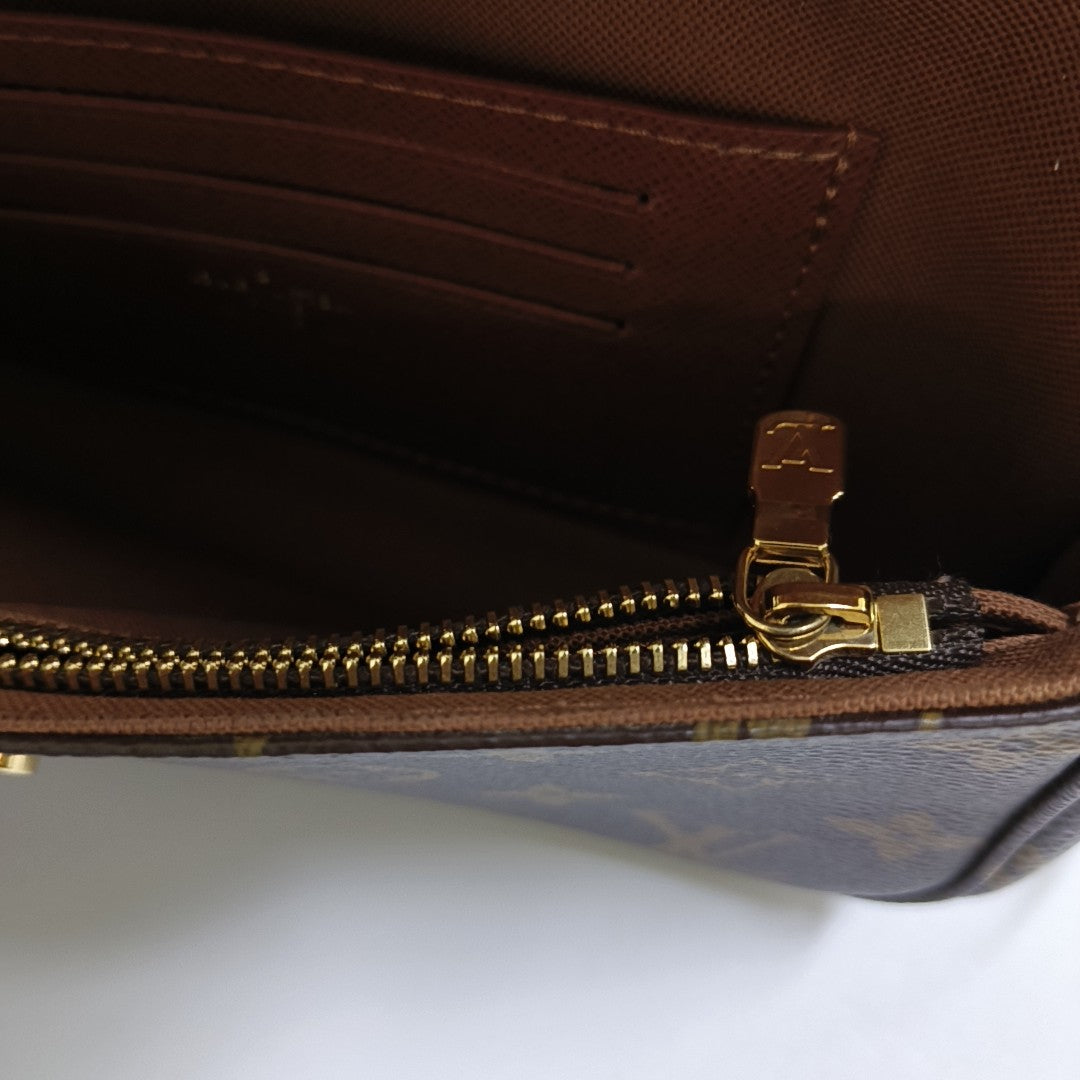 IVY Monogram Coated Canvas Brown