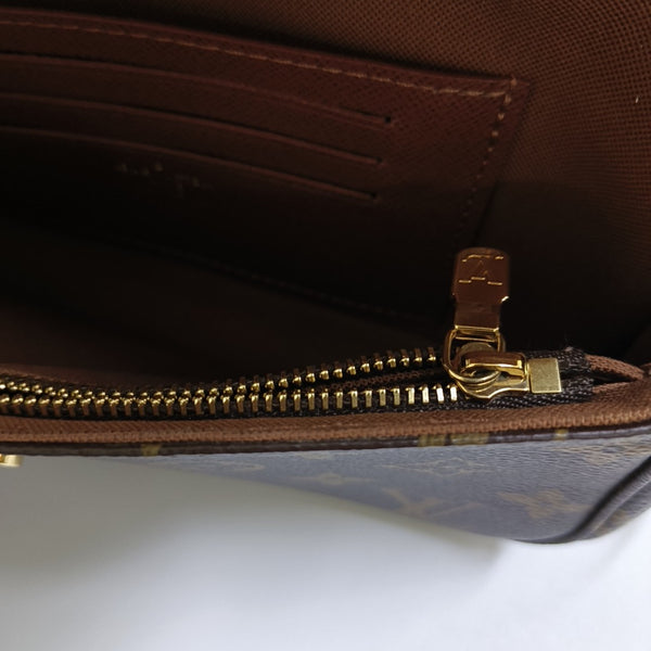 IVY Monogram Coated Canvas Brown