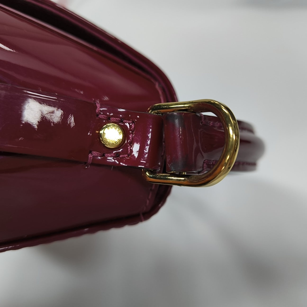 PASADENA PM Monogram Patent Leather Red