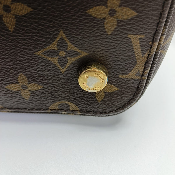 LOCKIT MM Monogram Coated Canvas Brown