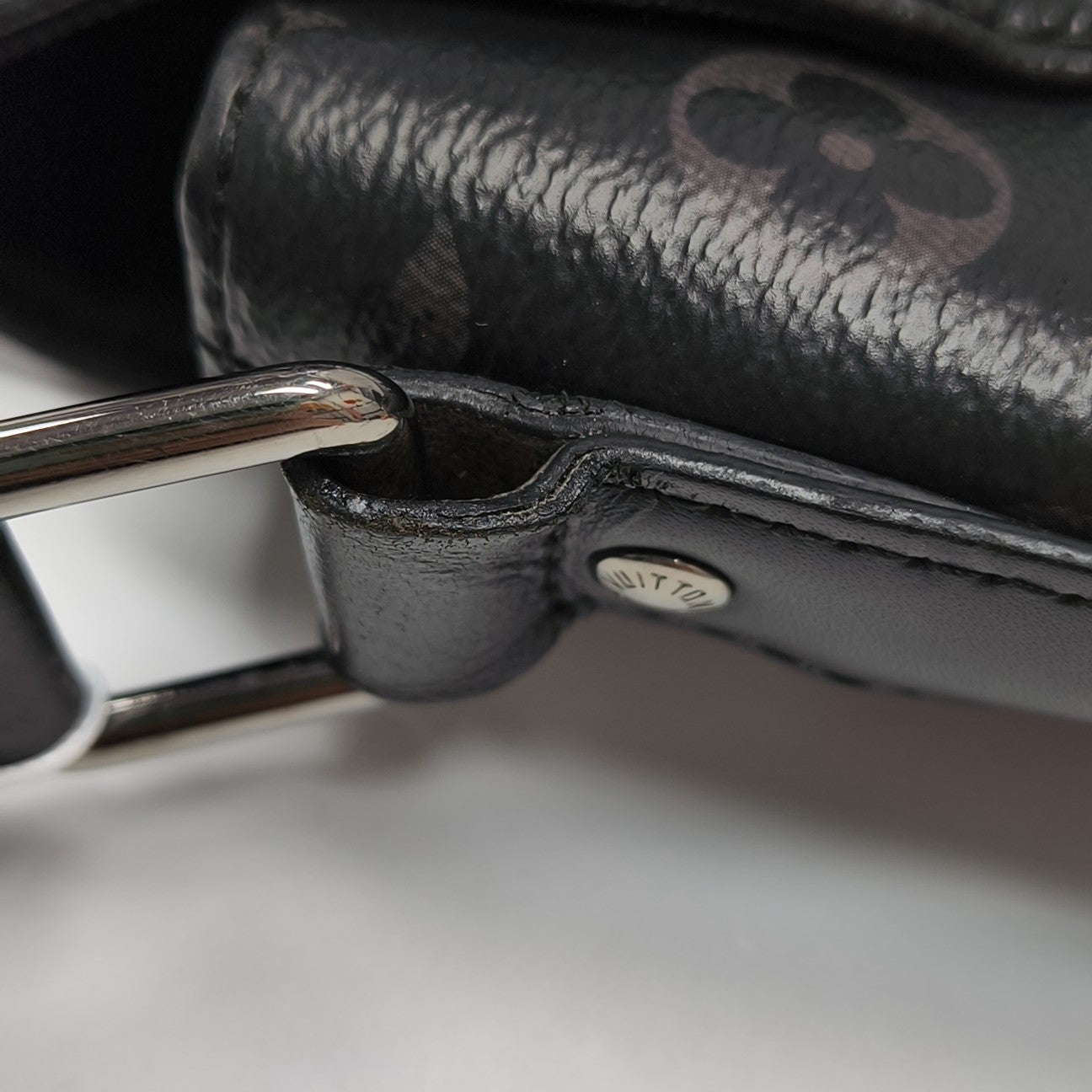 DISTRICT MM Monogram Coated Canvas Black