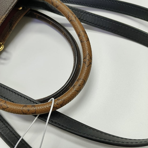 ONTHEGO MM Monogram Coated Canvas Brown