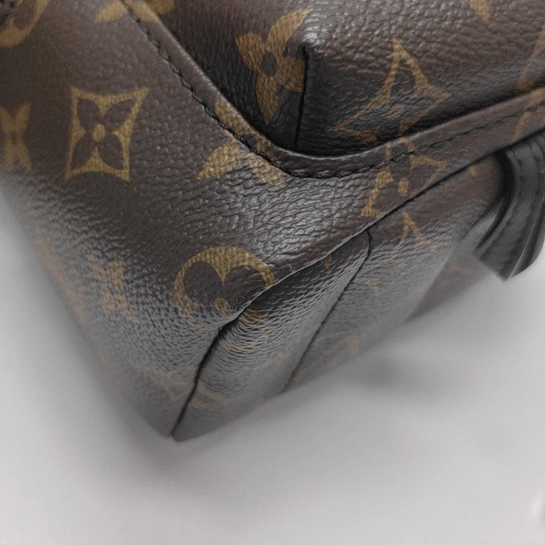 PALM SPRINGS Mini Monogram Coated Canvas Brown