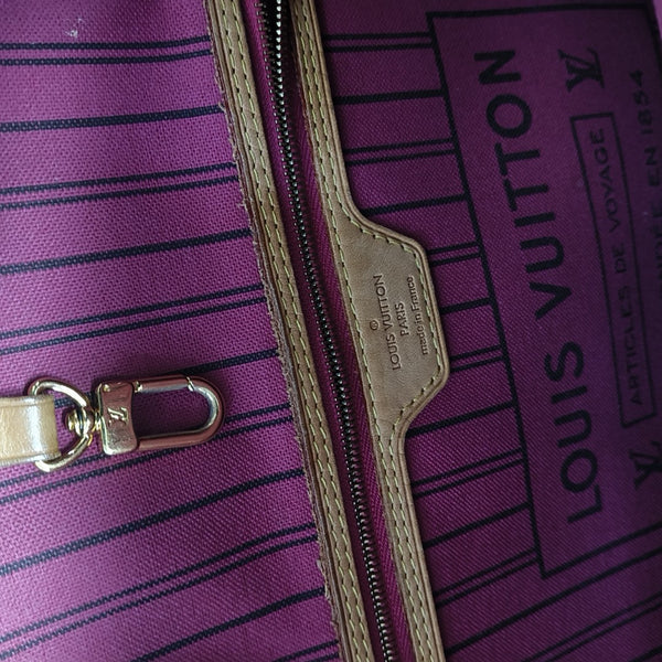 NEVERFULL GM Monogram Coated Canvas Brown