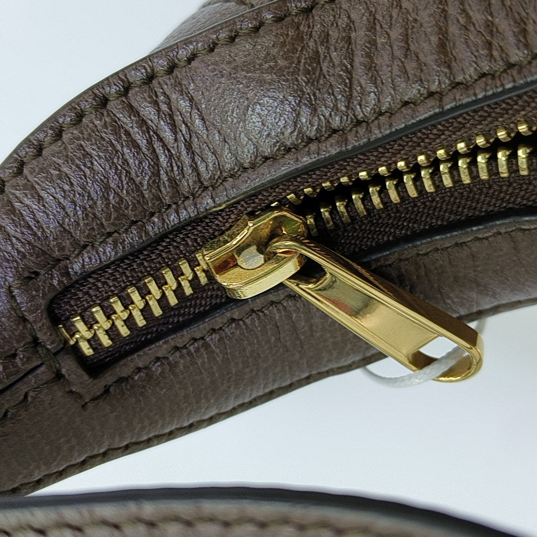 Ophidia Mini Monogram Coated Canvas Beige