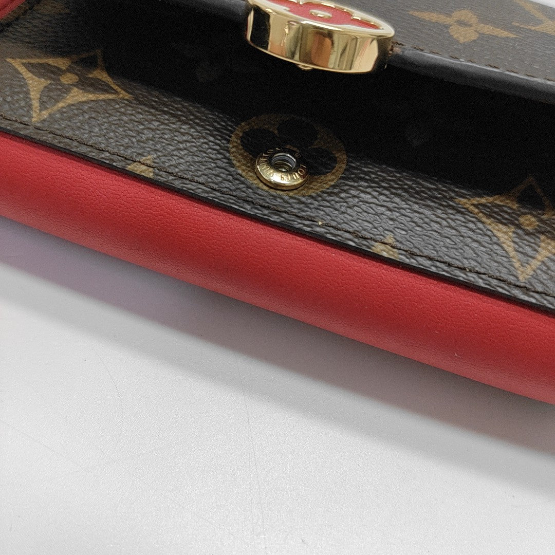 FLORE Monogram Coated Canvas Brown Wallet