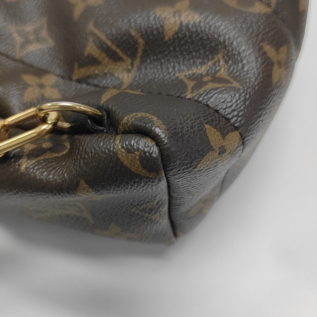 PALM SPRINGS Mini Monogram Coated Canvas Brown