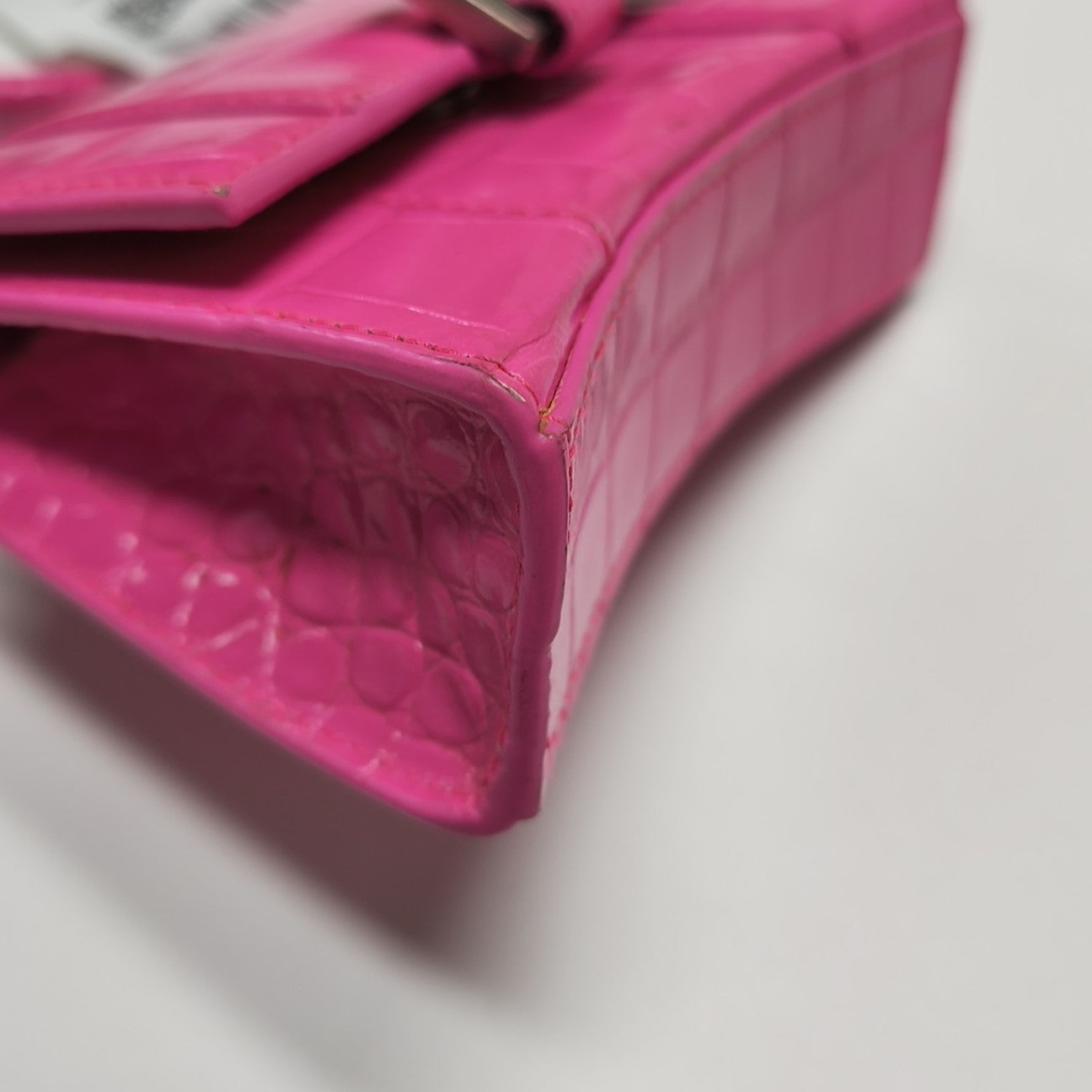 Hourglass Mini Calfskin Red