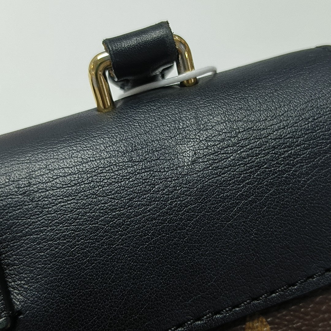 LOCKY BB Monogram Coated Canvas Brown