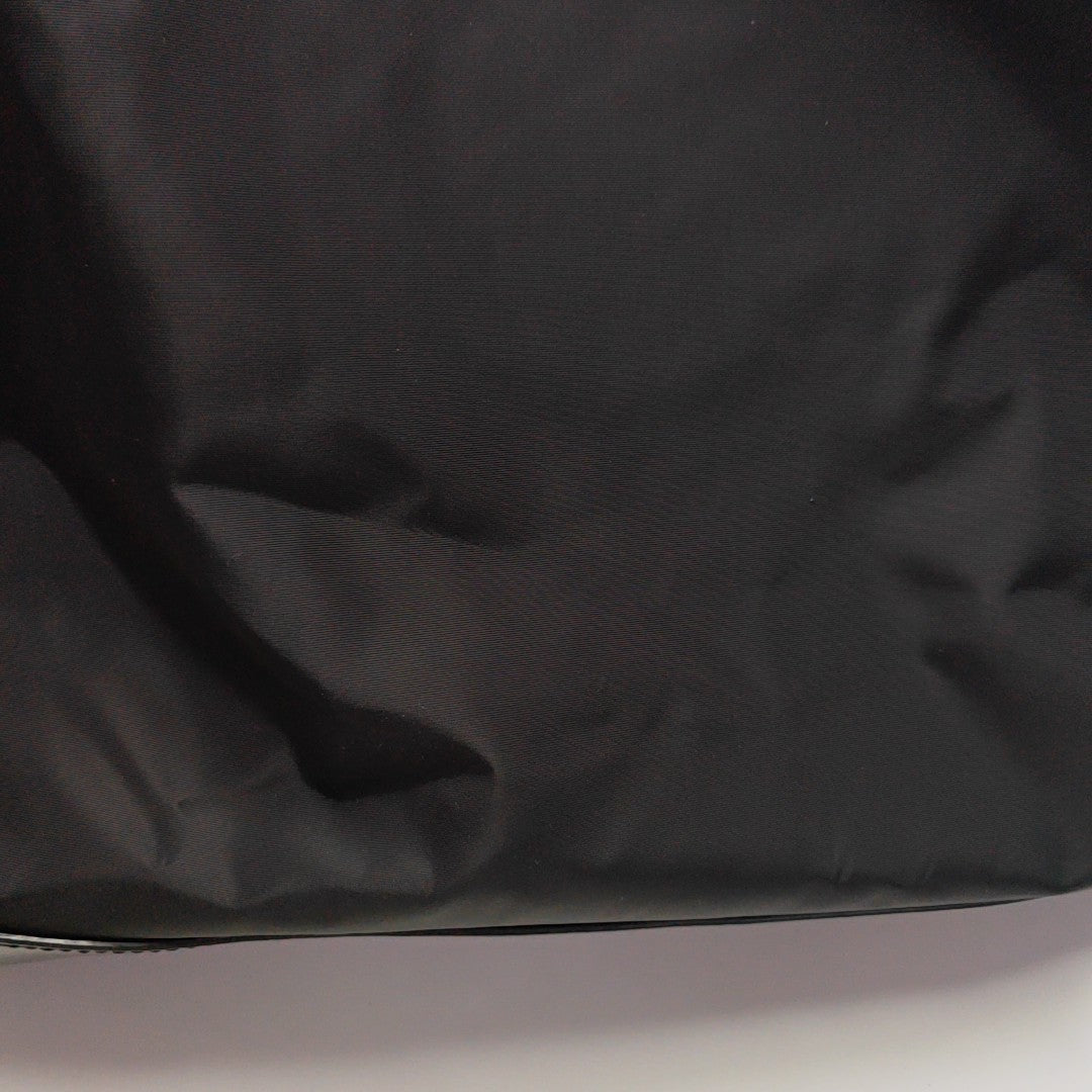 Nylon Top Handle Bag Black