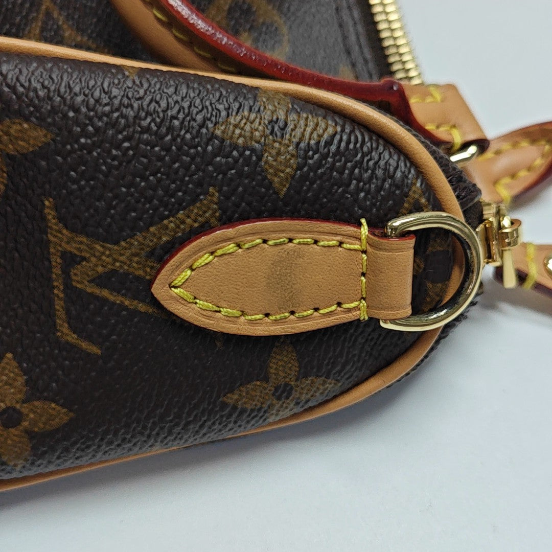SPEEDY Nano Monogram Coated Canvas Brown