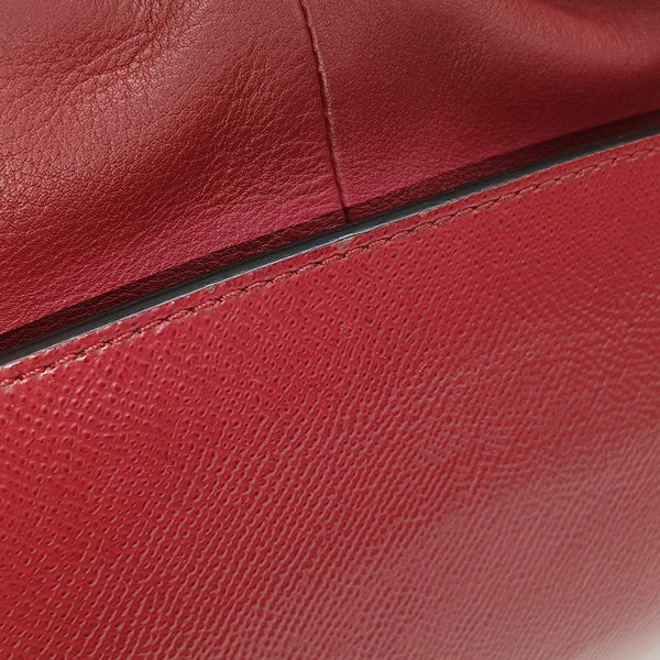 Calfskin Shoulder Bag Red