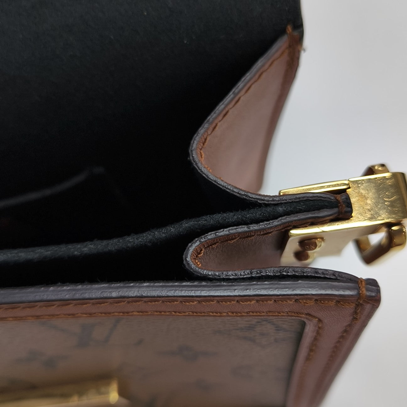 DAUPHINE Mini Monogram Coated Canvas Brown