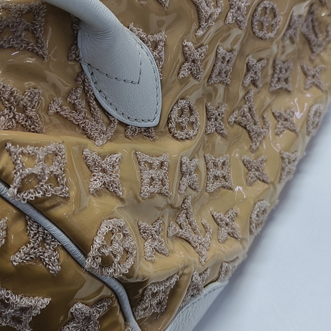 SPEEDY 25 Monogram Calfskin Yellow