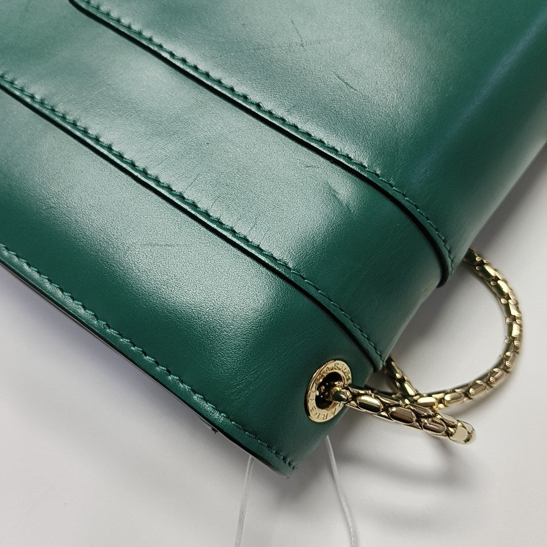 SERPENTI FOREVER Medium Calfskin Green
