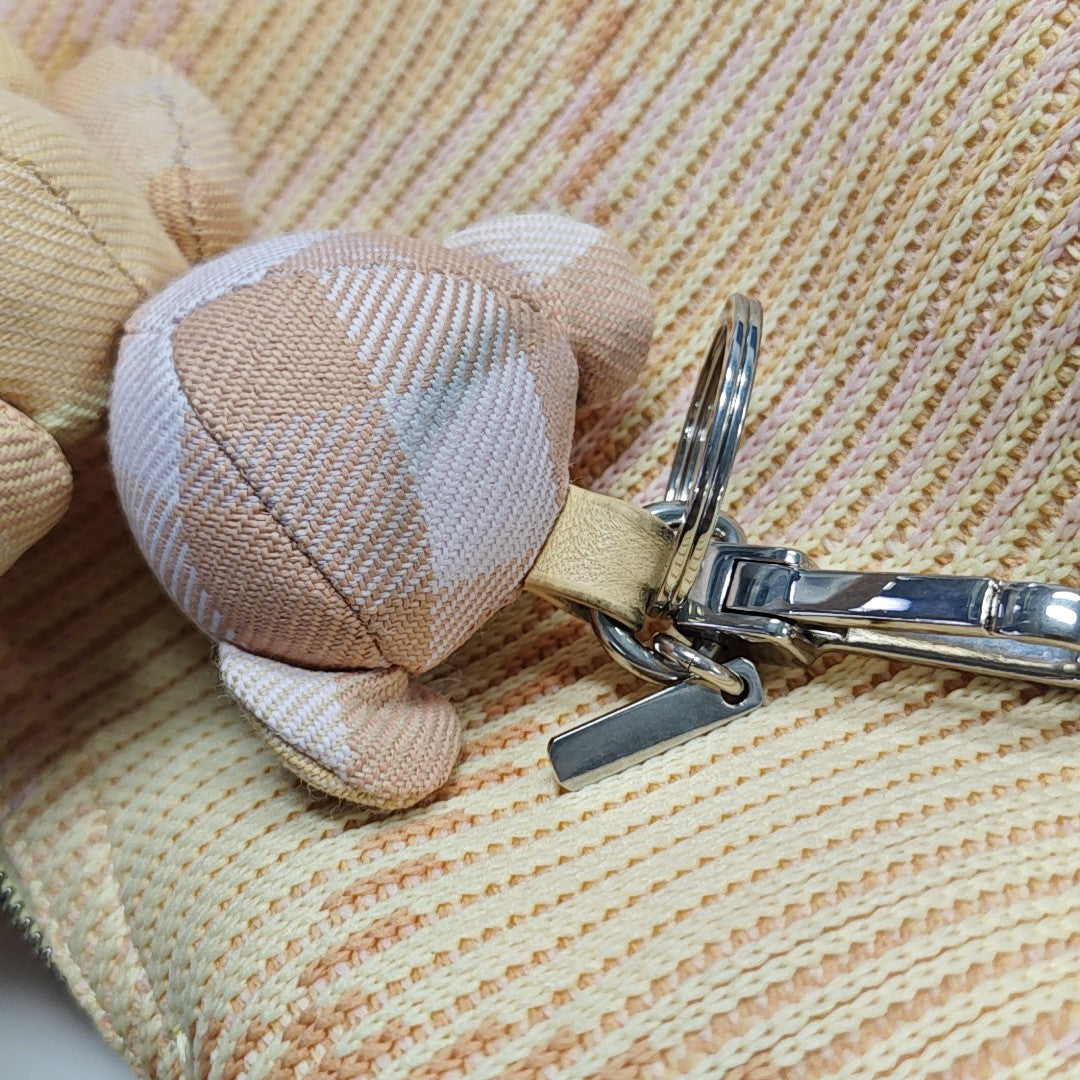 Fabric Top Handle Bag Mini Pink