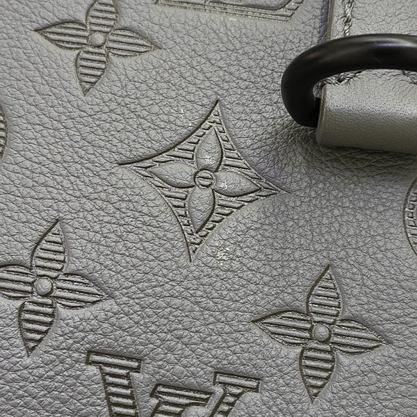 TRIO Monogram Calfskin Gray