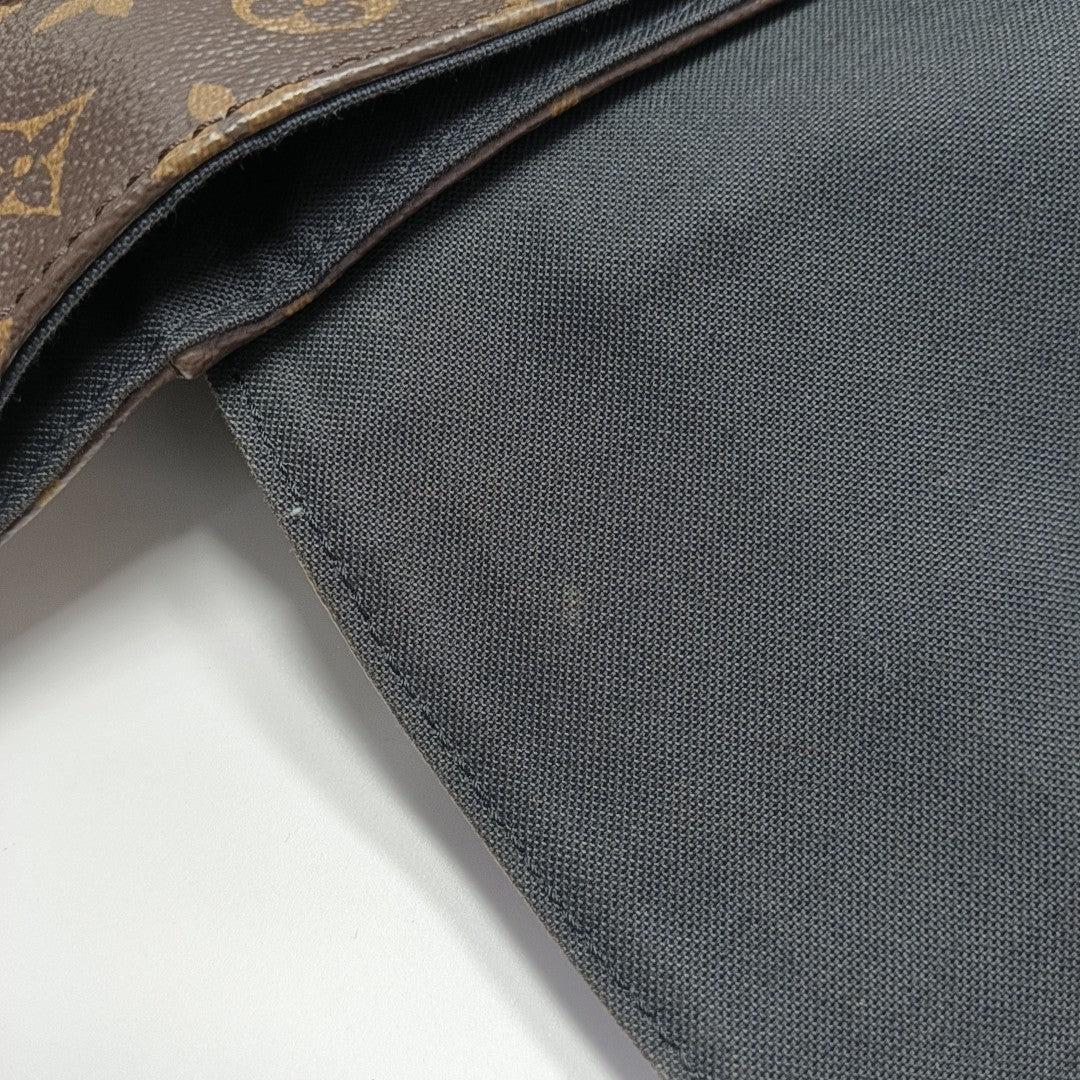 CHRISTOPHER PM Monogram Coated Canvas Brown