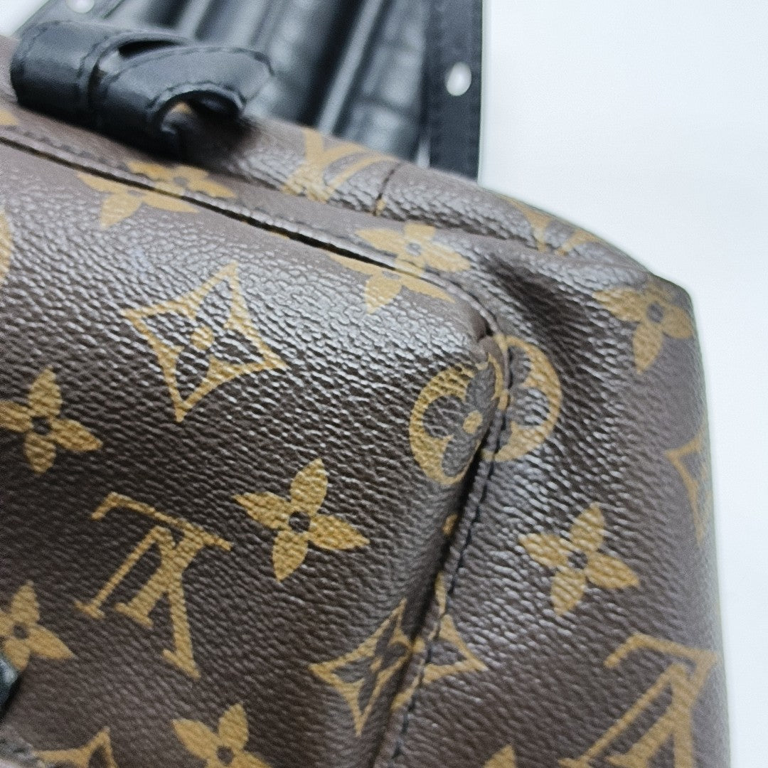 PALM SPRINGS PM Monogram Coated Canvas Brown