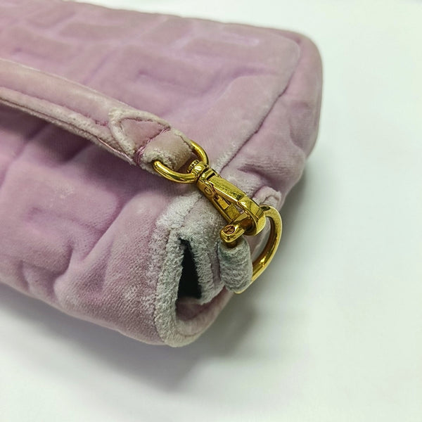 Authenticated pre-owned  Baguette Mini Fabric Pink - Shoulder Bag at Looply