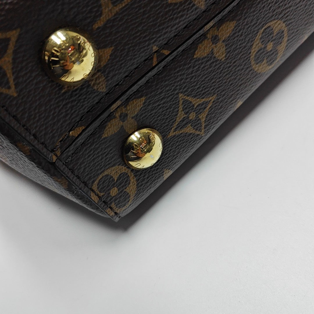 CLUNY PM Monogram Coated Canvas Brown