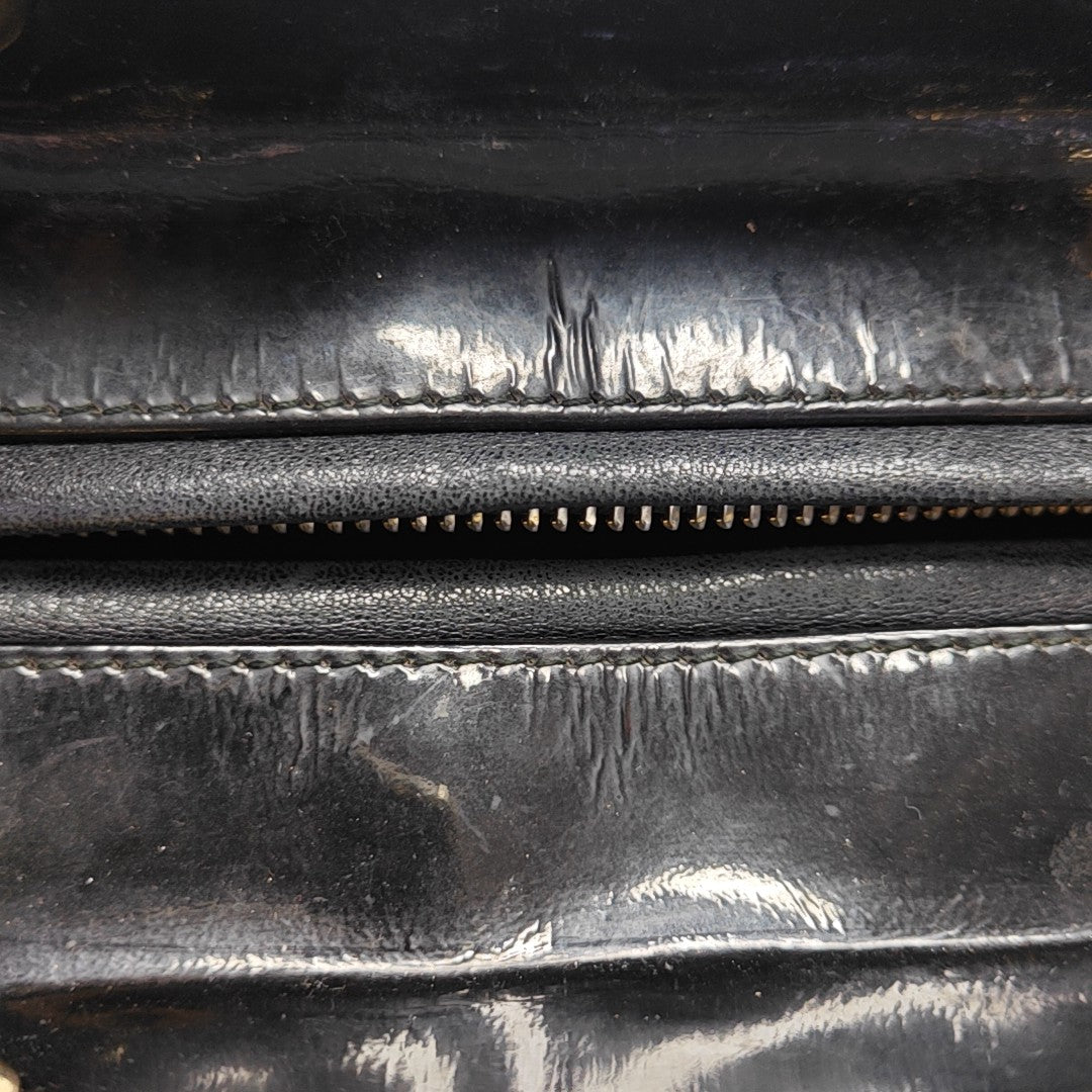 Lady Dior Medium Cannage Patent Leather Black