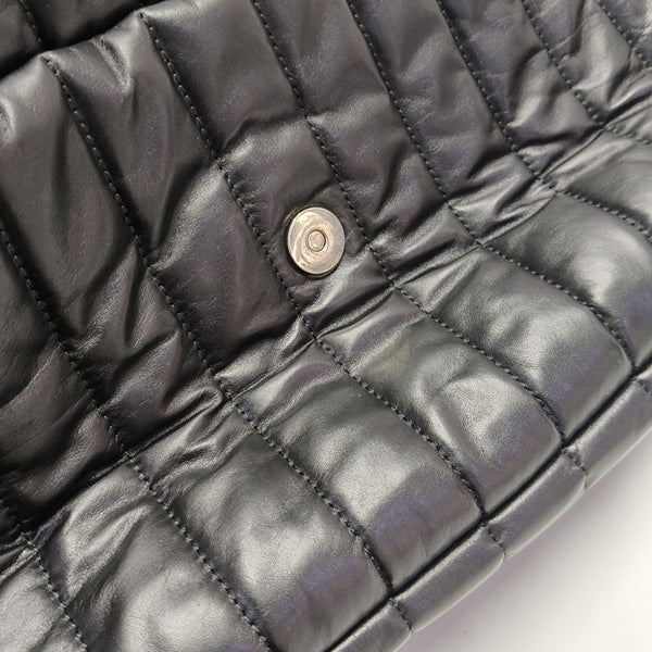 BB Quilted Calfskin Black