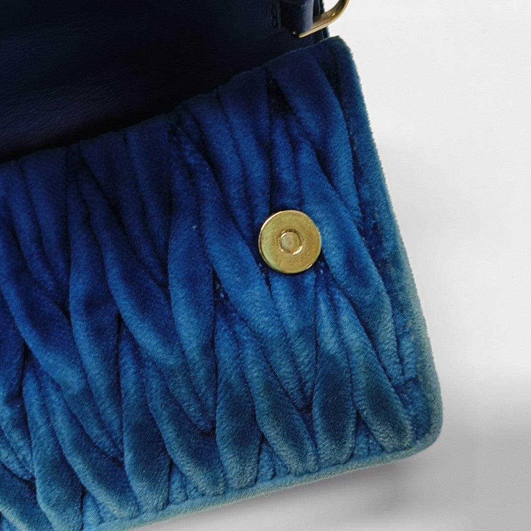 My Miu Mini Velvet Blue