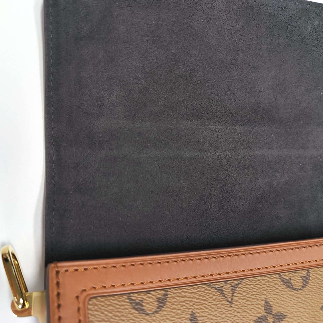 DAUPHINE MM Monogram Coated Canvas Brown