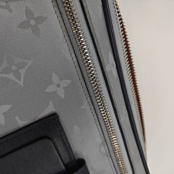 ALPHA Monogram Coated Canvas Silver
