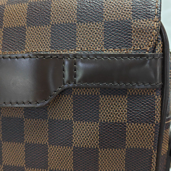 SHELTON MM Damier Ebene Coated Canvas Brown