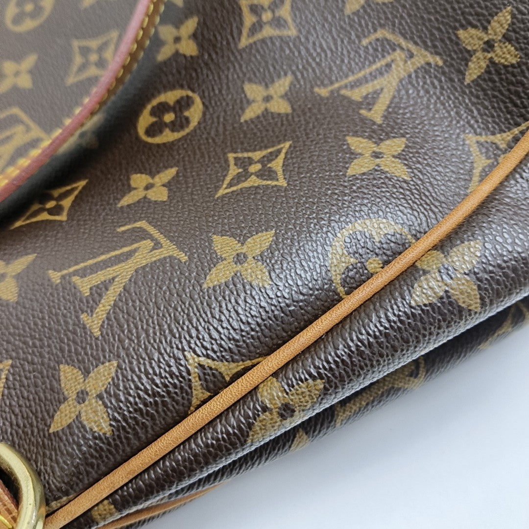 BATIGNOLLES MM Monogram Coated Canvas Brown