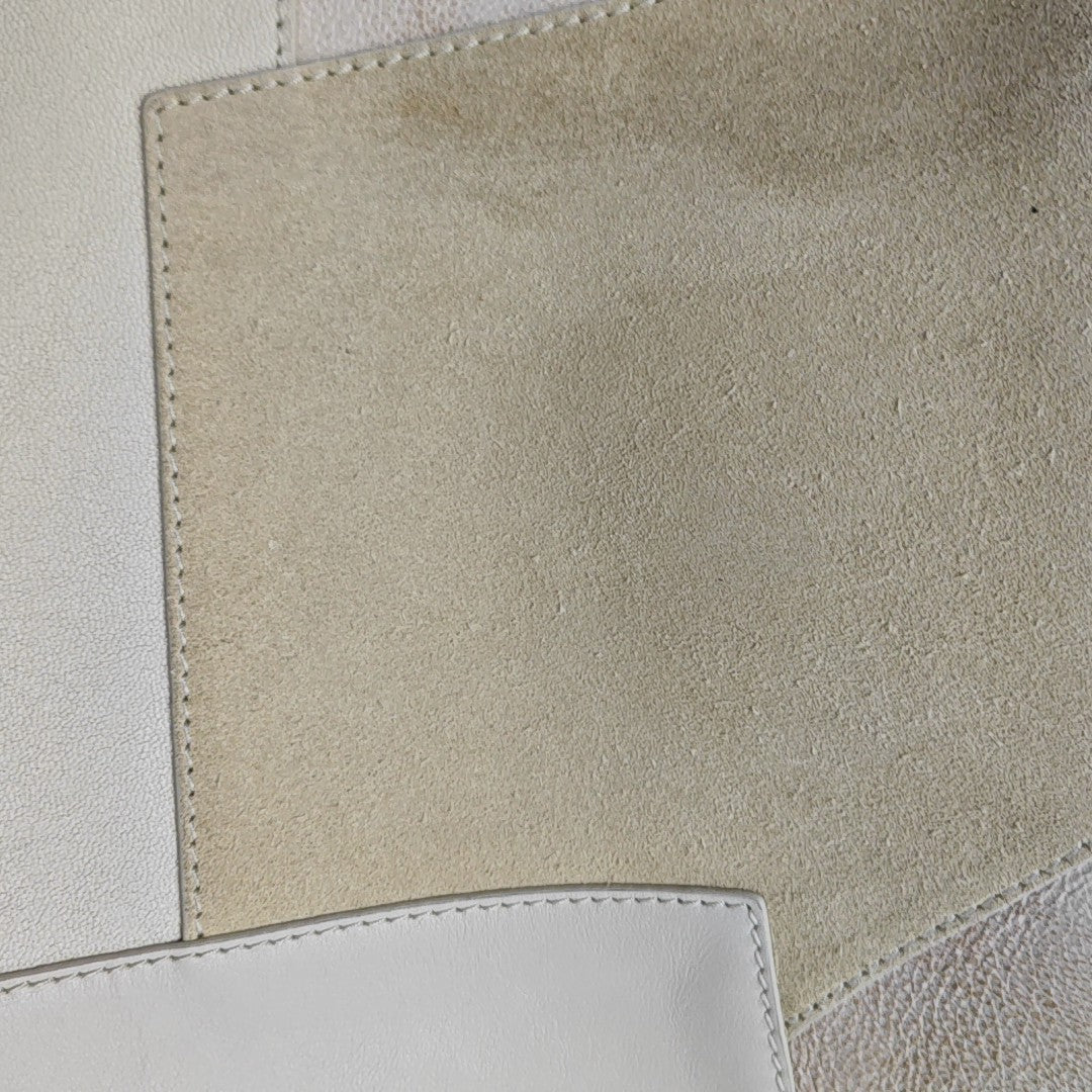 IVY Quilted Suede White