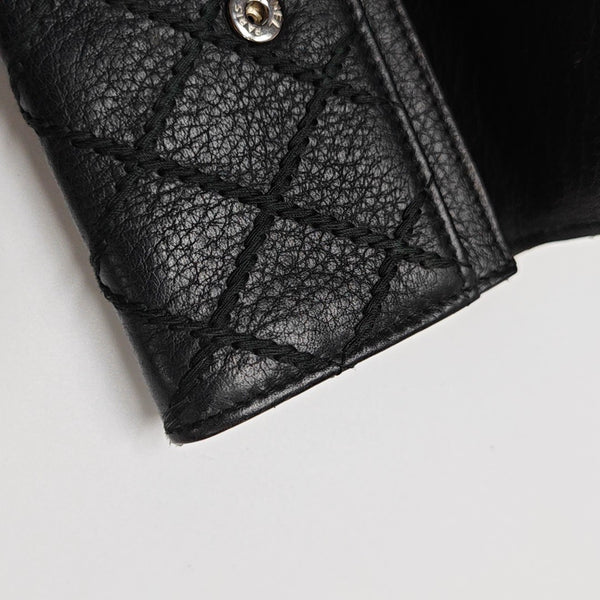 Quilted Lambskin Wallet Black